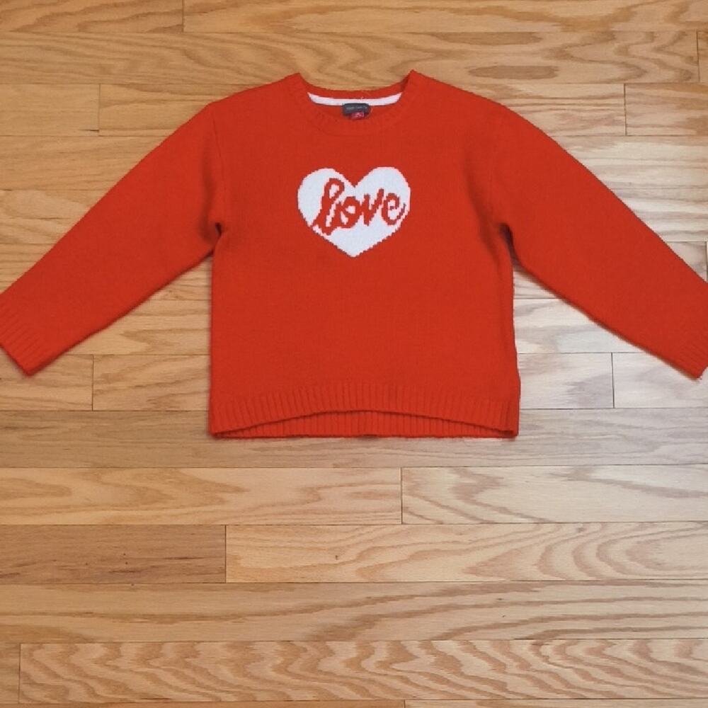 Vince Camuto Red Hot Love Sweater, Girls Size M 7/8 NWOT